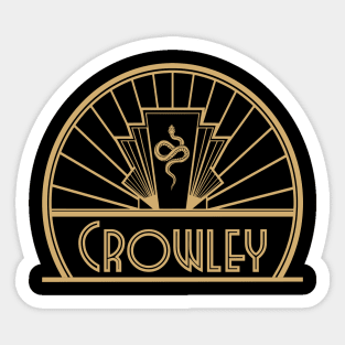 Art Deco Crowley Sticker